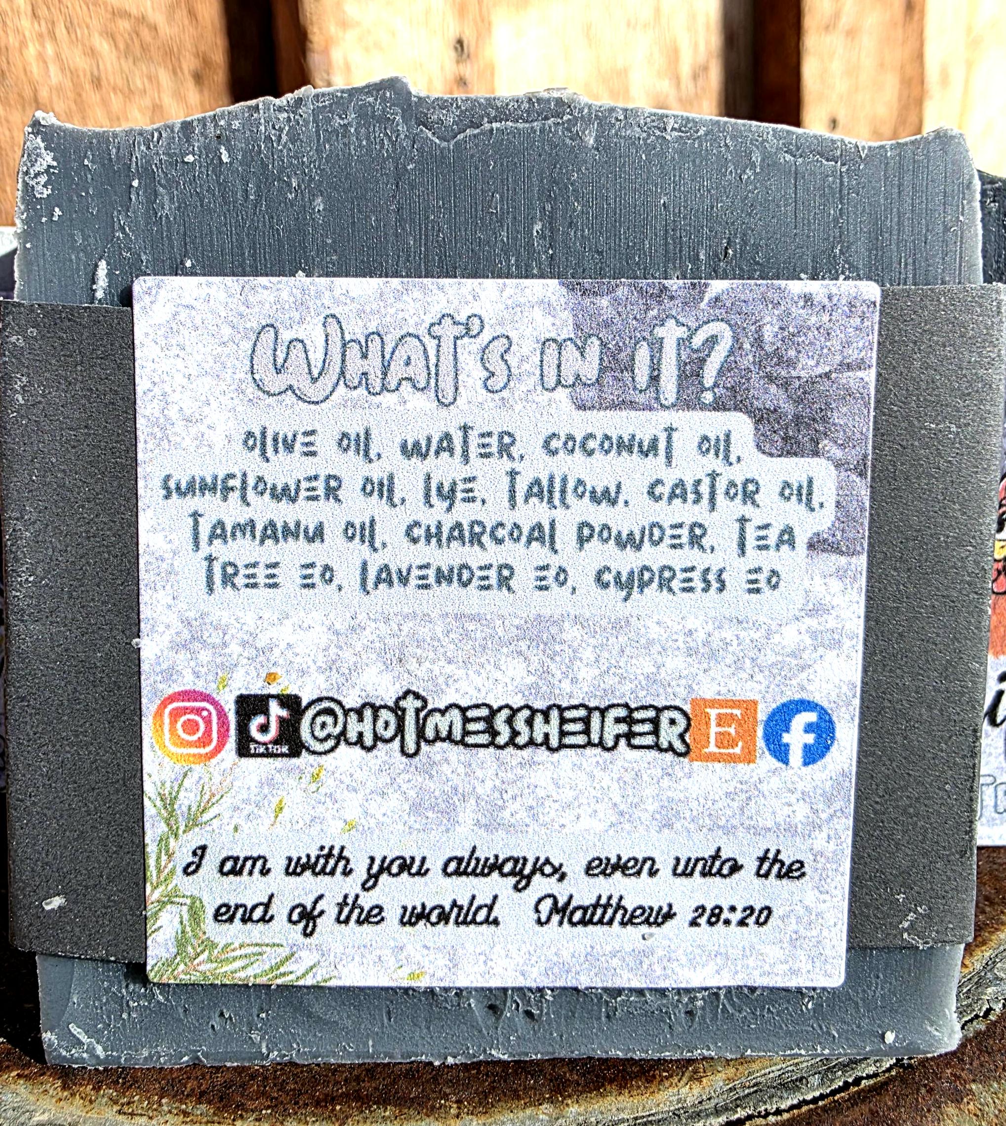 Charcoal & Tea Tree Tallow Soap